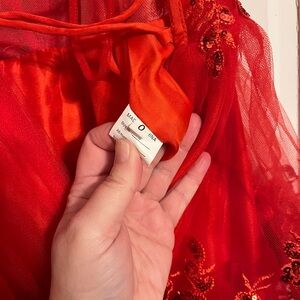 Vibrant Red Sequin Dress